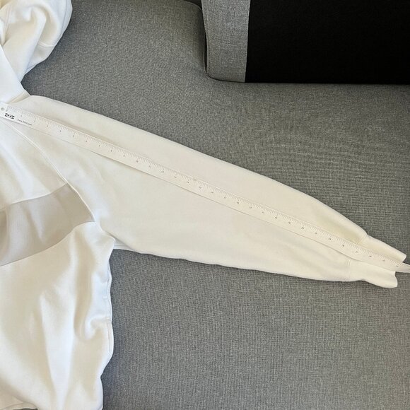 Nike Swoosh Tech Fleece Pullover Hoodie in White - Picture 12 of 16